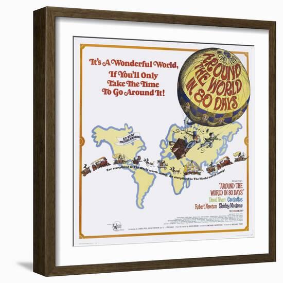 Around the World In 80 Days, 1956, "Around the World In Eighty Days" Directed by Michael Anderson-null-Framed Giclee Print