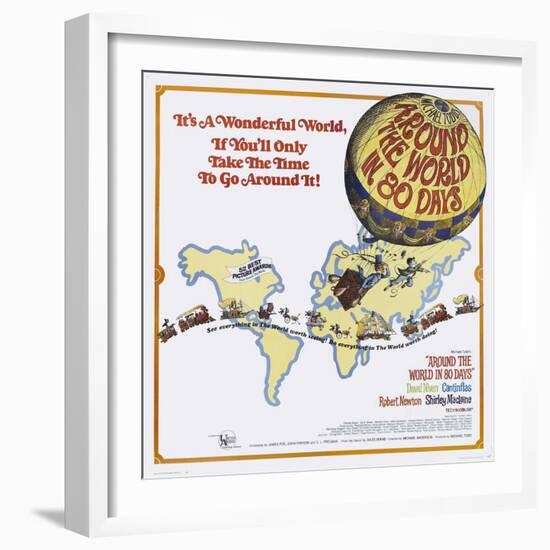 Around the World In 80 Days, 1956, "Around the World In Eighty Days" Directed by Michael Anderson-null-Framed Giclee Print