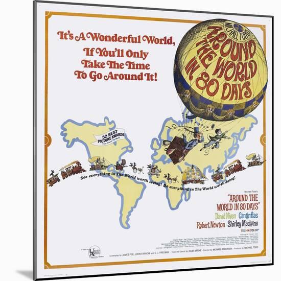 Around the World In 80 Days, 1956, "Around the World In Eighty Days" Directed by Michael Anderson-null-Mounted Giclee Print