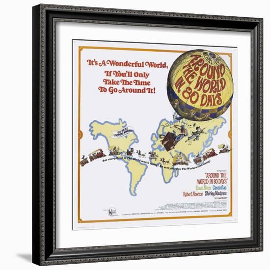 Around the World In 80 Days, 1956, "Around the World In Eighty Days" Directed by Michael Anderson-null-Framed Giclee Print