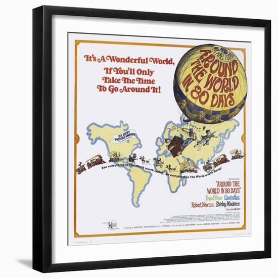 Around the World In 80 Days, 1956, "Around the World In Eighty Days" Directed by Michael Anderson-null-Framed Giclee Print