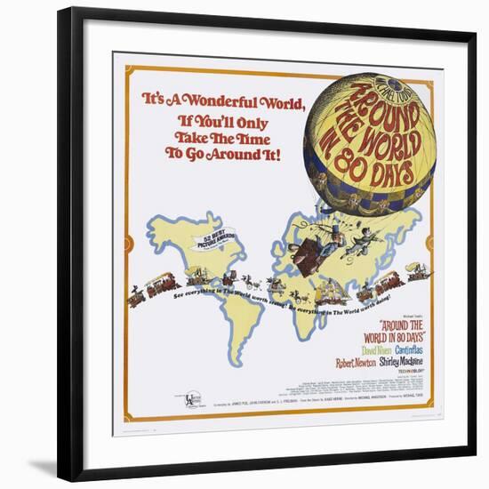 Around the World In 80 Days, 1956, "Around the World In Eighty Days" Directed by Michael Anderson-null-Framed Giclee Print