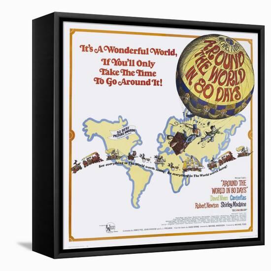 Around the World In 80 Days, 1956, "Around the World In Eighty Days" Directed by Michael Anderson-null-Framed Stretched Canvas