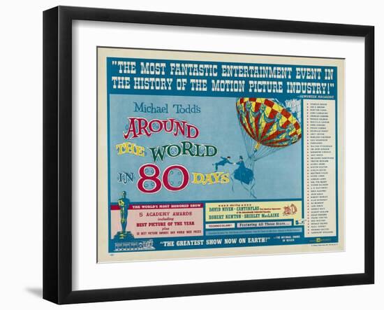 Around the World In 80 Days, 1956, "Around the World In Eighty Days" Directed by Michael Anderson-null-Framed Giclee Print