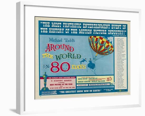 Around the World In 80 Days, 1956, "Around the World In Eighty Days" Directed by Michael Anderson-null-Framed Giclee Print