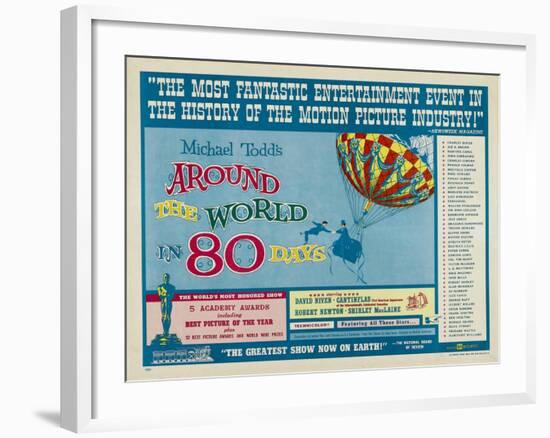 Around the World In 80 Days, 1956, "Around the World In Eighty Days" Directed by Michael Anderson-null-Framed Giclee Print