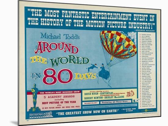 Around the World In 80 Days, 1956, "Around the World In Eighty Days" Directed by Michael Anderson-null-Mounted Giclee Print