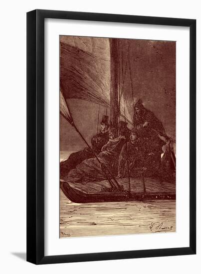 Around the World in Eighty Days by Jules Verne - 1-Hippolyte Leon Benett-Framed Giclee Print