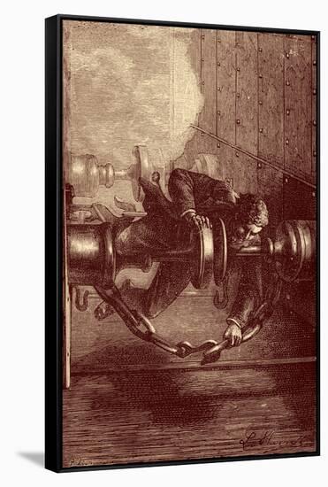 Around the World in Eighty Days by Jules Verne - 37-Hippolyte Leon Benett-Framed Stretched Canvas