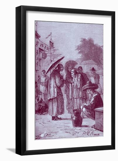 Around the World in Eighty Days by Jules Verne - 9-Hippolyte Leon Benett-Framed Giclee Print