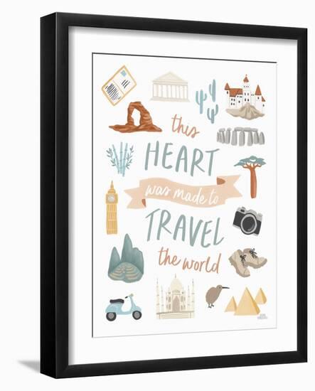 Around the World IV-Laura Marshall-Framed Art Print