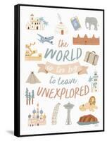 Around the World V-Laura Marshall-Framed Stretched Canvas