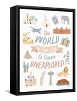 Around the World V-Laura Marshall-Framed Stretched Canvas