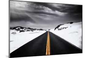 Around the yellow line-Philippe Sainte-Laudy-Mounted Photographic Print