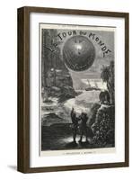 Around World in 80 Days, Title Page for 1873 Edition of Novel-Jules Verne-Framed Giclee Print