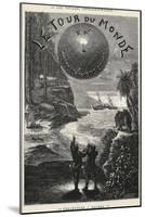 Around World in 80 Days, Title Page for 1873 Edition of Novel-Jules Verne-Mounted Giclee Print
