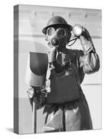 Arps in Gas Masks During World War Ii During Decontamination Exercise-Robert Hunt-Stretched Canvas