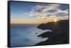 Arrabida Nature Park and the Atlantic Ocean at sunset. Setubal, Portugal-Mauricio Abreu-Framed Stretched Canvas