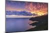 Arrabida Nature Park and the Atlantic Ocean at sunset. Setubal, Portugal-Mauricio Abreu-Mounted Photographic Print