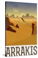 Arrakis Retro Travel-null-Stretched Canvas