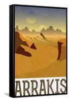 Arrakis Retro Travel-null-Framed Stretched Canvas