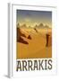 Arrakis Retro Travel-null-Framed Art Print