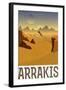 Arrakis Retro Travel-null-Framed Art Print