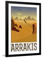 Arrakis Retro Travel-null-Framed Art Print