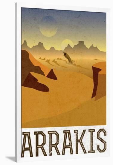 Arrakis Retro Travel-null-Framed Art Print