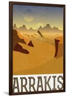 Arrakis Retro Travel-null-Framed Art Print