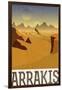 Arrakis Retro Travel-null-Framed Art Print