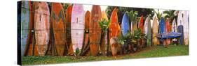 Arranged Surfboards, Maui, Hawaii, USA-null-Stretched Canvas