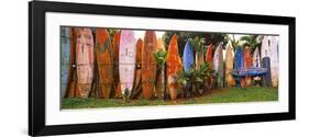 Arranged Surfboards, Maui, Hawaii, USA-null-Framed Photographic Print