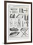 Arrangement and Economy Of the Kitchen. Various Kitchen Utensils-Isabella Beeton-Framed Giclee Print