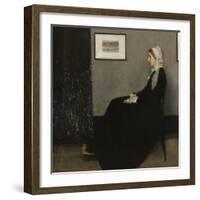 Arrangement en gris et noir n° 1, ou la mère de l'artiste (1804-1881)-James Abbott McNeill Whistler-Framed Giclee Print