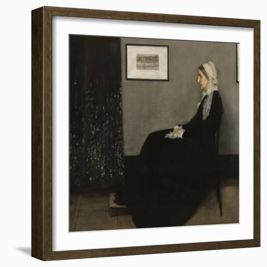 Arrangement en gris et noir n° 1, ou la mère de l'artiste (1804-1881)-James Abbott McNeill Whistler-Framed Giclee Print