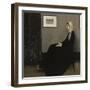 Arrangement en gris et noir n° 1, ou la mère de l'artiste (1804-1881)-James Abbott McNeill Whistler-Framed Giclee Print