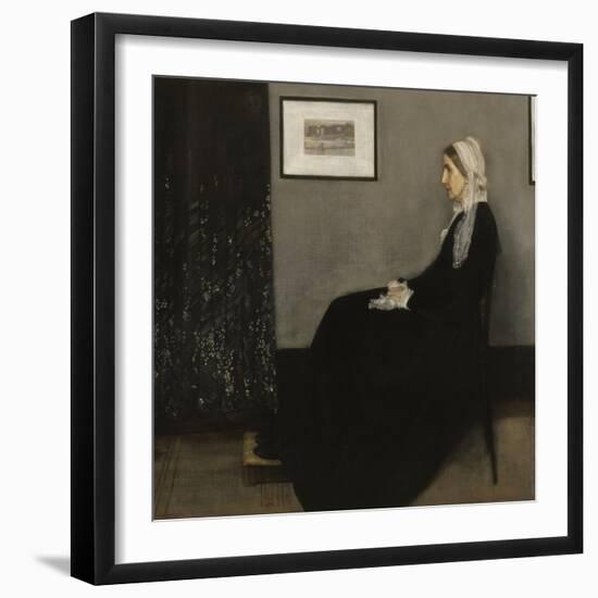 Arrangement en gris et noir n° 1, ou la mère de l'artiste (1804-1881)-James Abbott McNeill Whistler-Framed Giclee Print