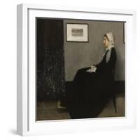 Arrangement en gris et noir n° 1, ou la mère de l'artiste (1804-1881)-James Abbott McNeill Whistler-Framed Giclee Print