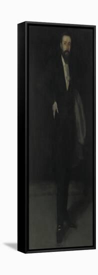 Arrangement in Black: Portrait of F.R. Leyland, C.1870-James Abbott McNeill Whistler-Framed Stretched Canvas