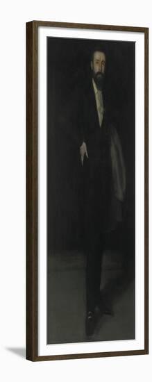 Arrangement in Black: Portrait of F.R. Leyland, C.1870-James Abbott McNeill Whistler-Framed Giclee Print