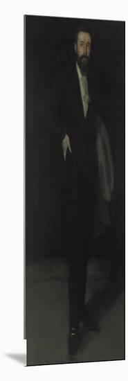 Arrangement in Black: Portrait of F.R. Leyland, C.1870-James Abbott McNeill Whistler-Mounted Giclee Print