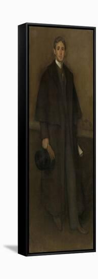 Arrangement in Flesh Color and Brown: Portrait of Arthur Jerome Eddy, 1894-James Abbott McNeill Whistler-Framed Stretched Canvas