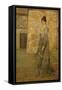 Arrangement in Flesh Color and Grey: the Chinese Screen-James Abbott McNeill Whistler-Framed Stretched Canvas