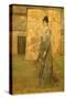 Arrangement in Flesh Color and Grey: the Chinese Screen-James Abbott McNeill Whistler-Stretched Canvas
