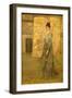 Arrangement in Flesh Color and Grey: the Chinese Screen-James Abbott McNeill Whistler-Framed Giclee Print