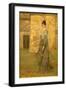 Arrangement in Flesh Color and Grey: the Chinese Screen-James Abbott McNeill Whistler-Framed Giclee Print