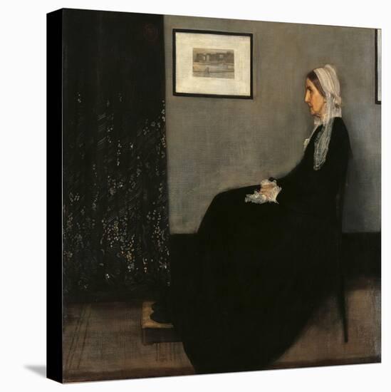 Arrangement in Gray and Black No. 1 (Portrait of the Painters Mother)-null-Stretched Canvas