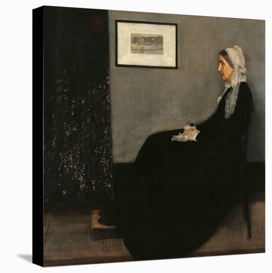 Arrangement in Gray and Black No. 1 (Whistler's Mother)-James Abbott McNeill Whistler-Stretched Canvas