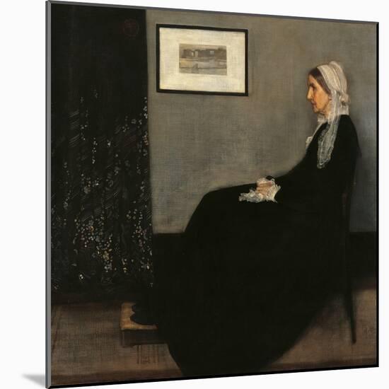 Arrangement in Gray and Black No. 1 (Whistler's Mother)-James Abbott McNeill Whistler-Mounted Art Print